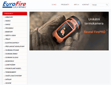 Tablet Screenshot of eurofire.cz